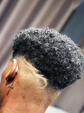 Corte feito na barbearia