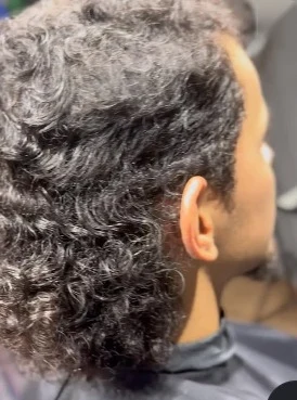 Corte feito na barbearia