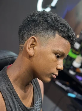 Corte feito na barbearia